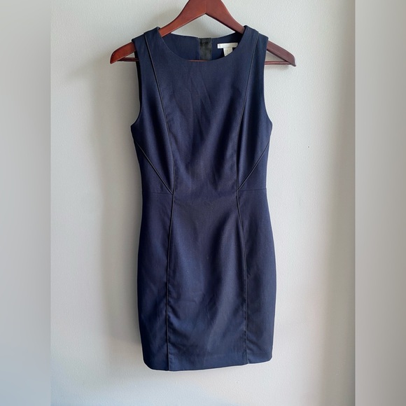 H&M Sleeveless Fitted Mini Dress - Navy - Picture 3 of 8